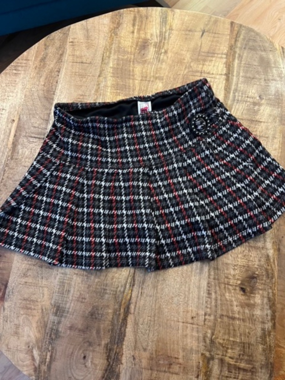 Plaid Mini Skirt Beautees M Junior